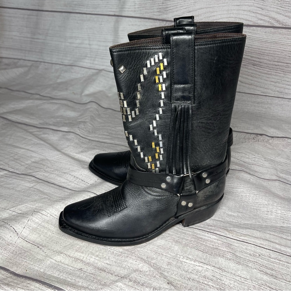 Golden Goose Deluxe Women’s 6 (36) Iron Eagle The Original Golden Moto Boots - Picture 6 of 12